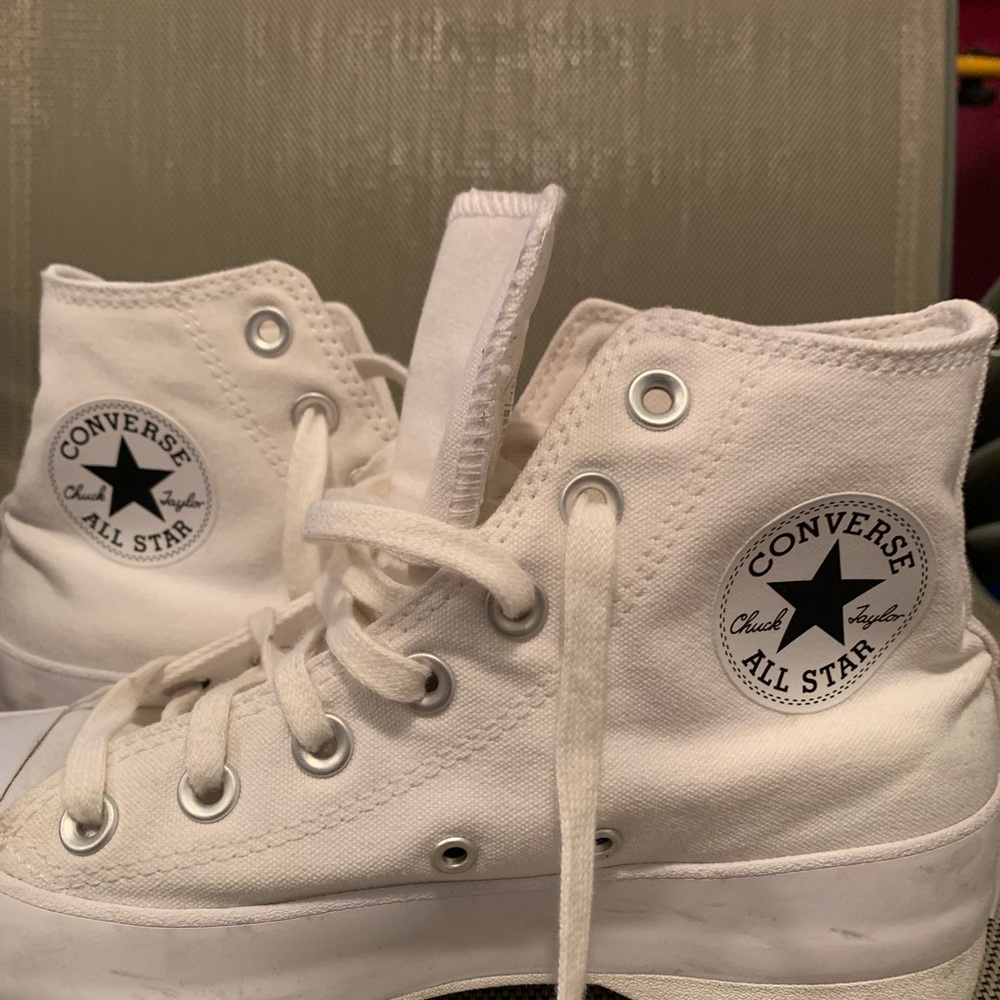 Converse White High Top Sneakers